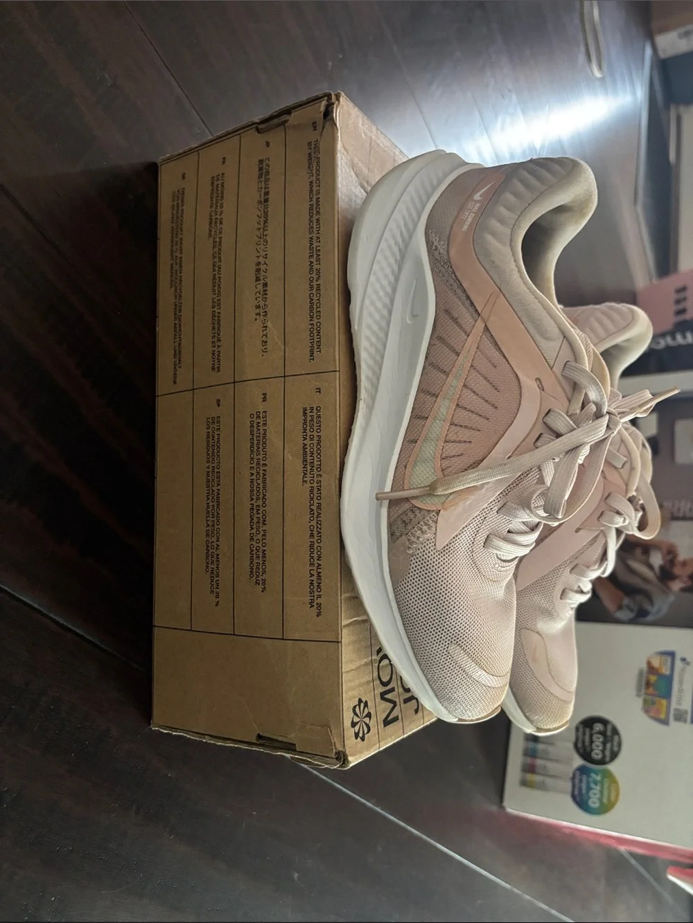 Nike Women/Kids Blush Pink Mesh Sneaker
